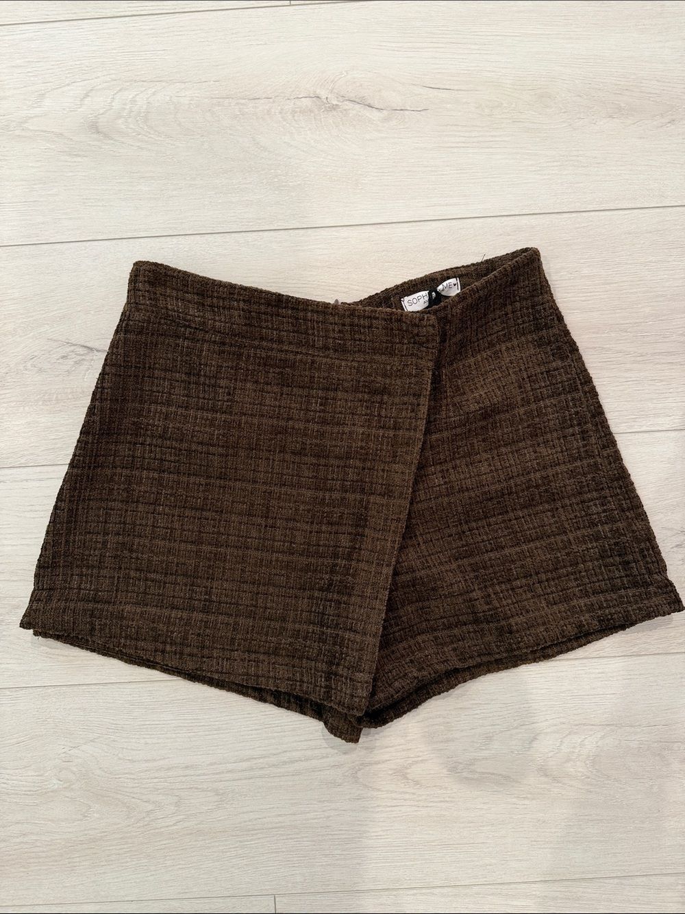 Brown Tweed Belted Vest and Skort - Picture 4 of 11